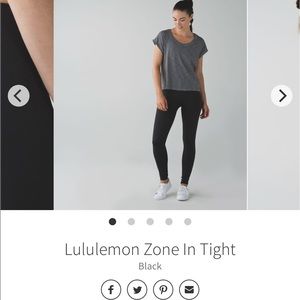 NWOT Lululemon Zone in tight